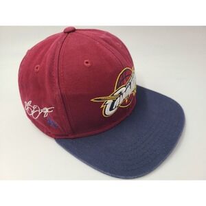 Youth Cleveland Cavaliers LeBron James #23 Snapback Hat Cap Cotton NBA Red Blue